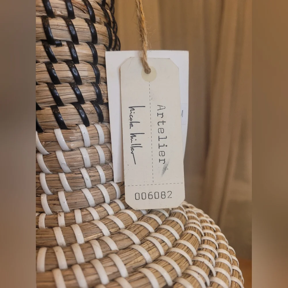 Nicole Miller Large Woven Boho Basket